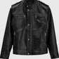 Tomb Raider Alicia Vikander Black Leather Jacket for Women - back view