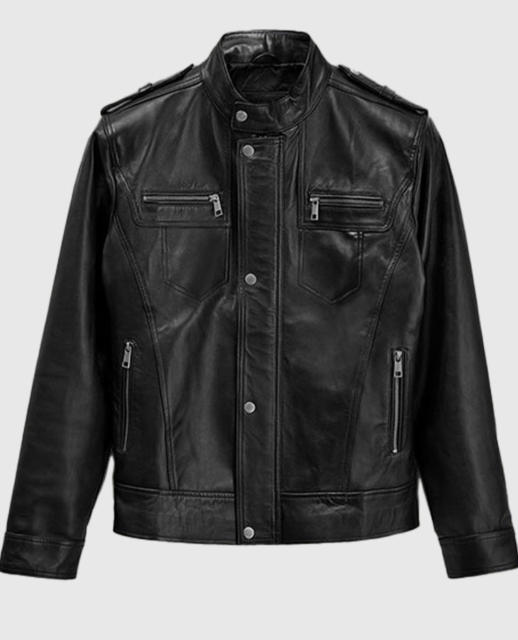 Tomb Raider Alicia Vikander Black Leather Jacket for Women - back view