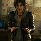 Tomb Raider Alicia Vikander Black Leather Jacket for Women - front view