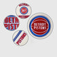NBA Detroit Pistons Men's Blue Varsity Leather Jacket - inner lining view