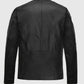 Fast & Furious Vin Diesel Black Leather Jacket for Men - back view