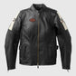 Women's Enduro Leather Riding Black Jacket – Custom Fit - back view