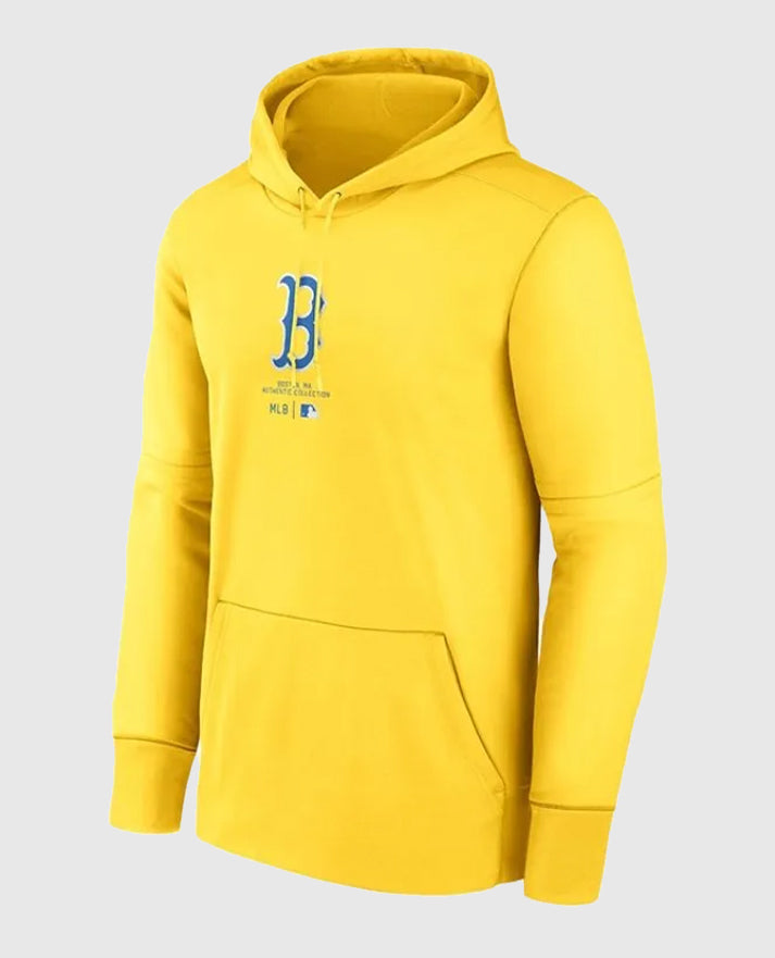 Yellow Boston Red Sox Hoodie - view 1
