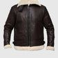 Men's G1 Aviator Brown Bomber Leather Jacket – Custom Fit - side angle view
