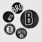 NBA Brooklyn Nets Men's Black Varsity Leather Jacket - inner lining view