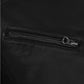 Men's Black Slimfit Cafe Racer Leather Jacket – Premium Outerwear - collar and zip close-up