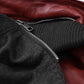 Men's Rodeo Red Hooded Leather Jacket – Custom Fit - side angle view