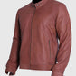 Men's Cafe Racer Light Brown Suede Leather Jacket – Premium Outerwear - side angle view